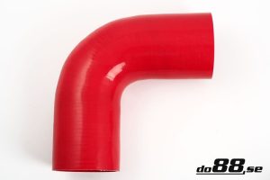 ท่อยางซิลิโคน ข้องอ 90 องศา do88 สีแดง ขนาด 4 นิ้ว (102 มม.)