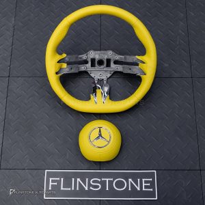 พวงมาลัย พร้อม Airbag สำหรับ W465 G-Class หนังเหลือง ด้ายเหลือง