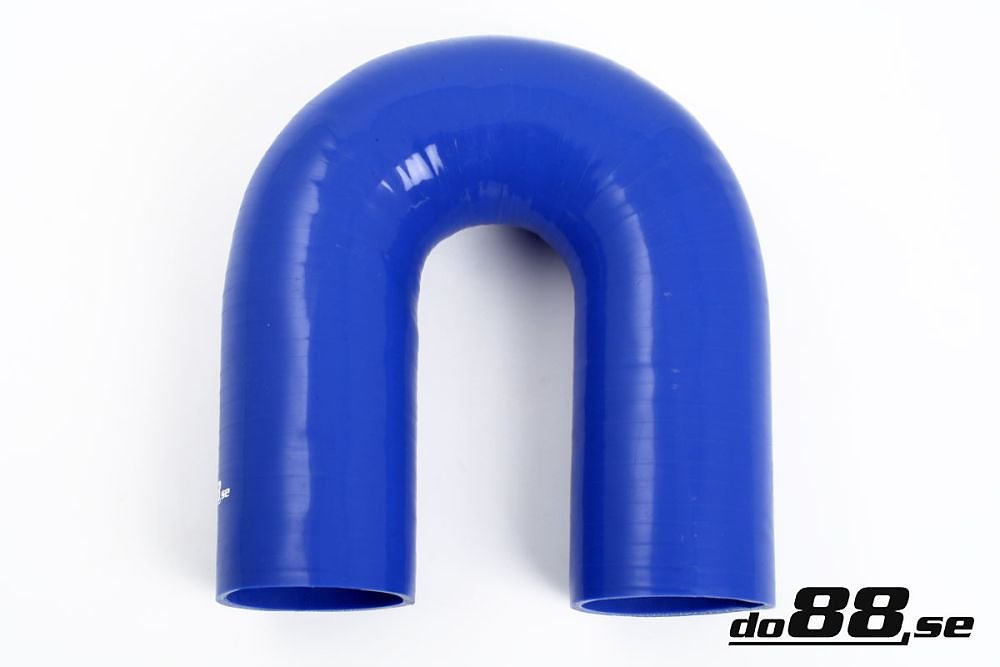 ท่อยางซิลิโคน ข้องอ 180 องศา do88 สีน้ำเงิน ขนาด 3.5 นิ้ว (89 มม.)