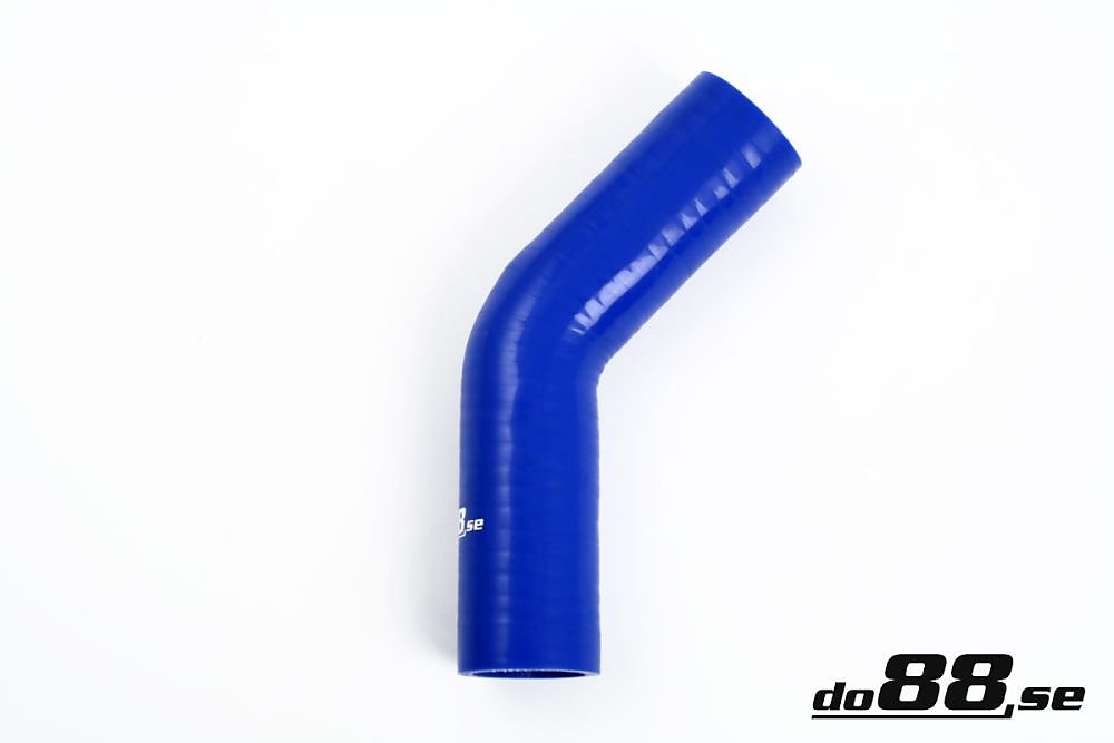 ท่อยางซิลิโคน ข้องอ 45 องศา do88 สีน้ำเงิน ขนาด 0.875 นิ้ว (22 มม.)