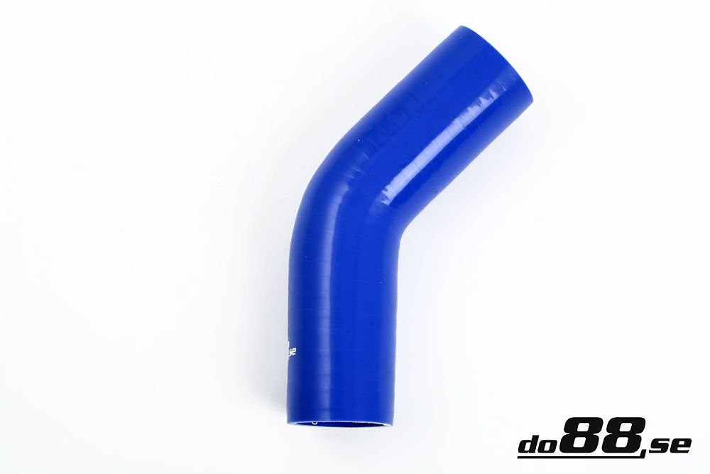 ท่อยางซิลิโคน ข้องอ 45 องศา do88 สีน้ำเงิน ขนาด 2.375 นิ้ว (60 มม.)