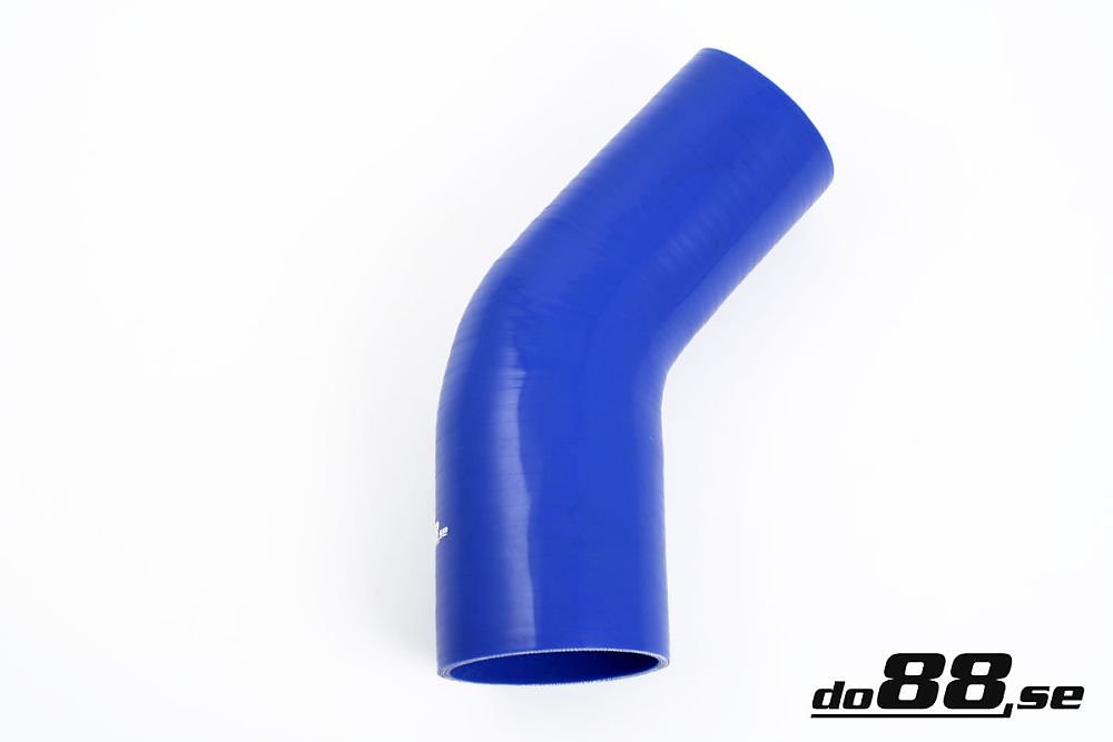 ท่อยางซิลิโคน ข้องอ 45 องศา do88 สีน้ำเงิน ขนาด 2.75-3.125 นิ้ว (70-80 มม.)