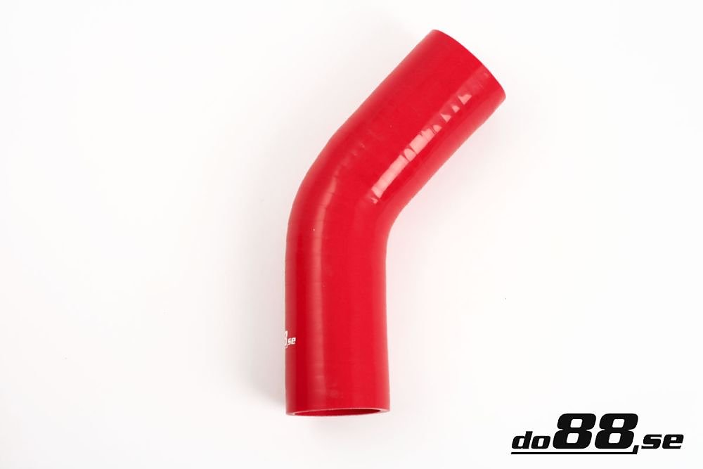 ท่อยางซิลิโคน ข้องอ 45 องศา do88 สีแดง ขนาด 2.25 นิ้ว (57 มม.)