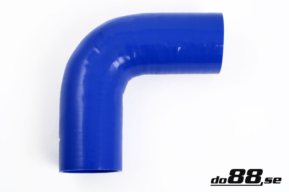 ท่อยางซิลิโคน ข้องอ 90 องศา do88 สีน้ำเงิน ขนาด 2.75 นิ้ว (70 มม.) (B90G70)