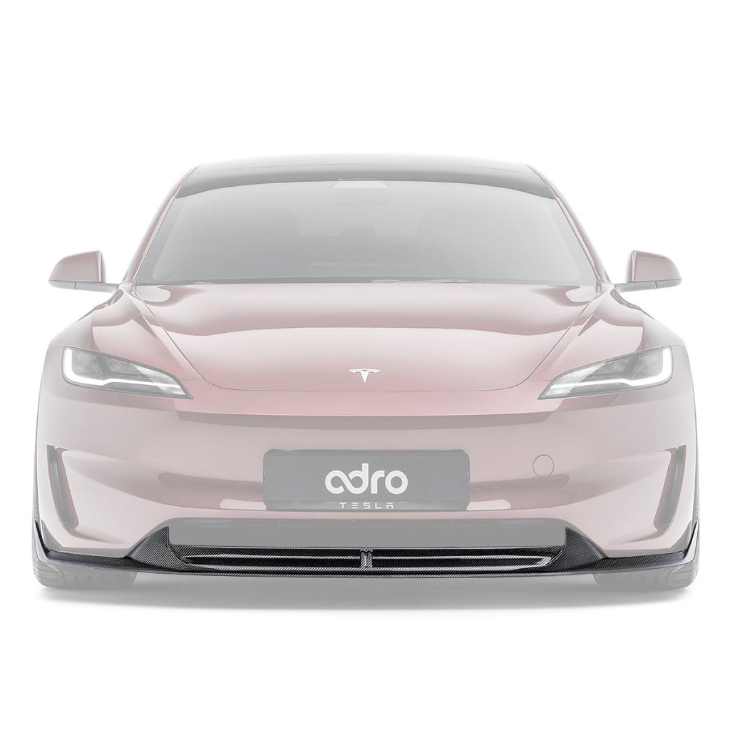 ลิ้นหน้า Carbon Fiber Tesla Model 3 (Highland) PERFORMANCE ADRO แท้