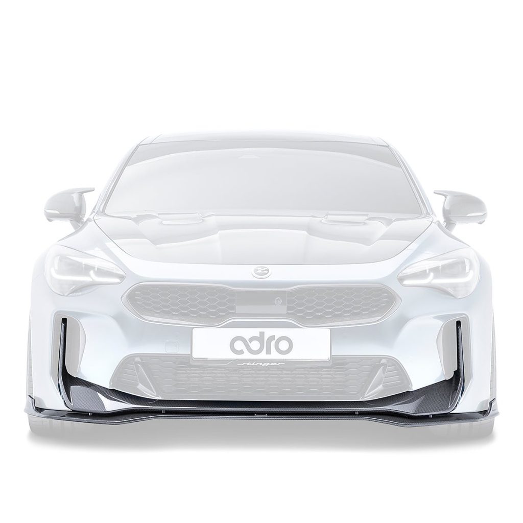 ชุดลิ้นหน้าบน-ล่าง Carbon Fiber Kia Stinger (V2) ADRO แท้