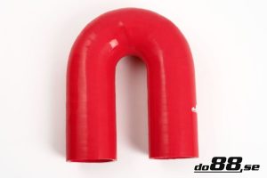 ท่อยางซิลิโคน ข้องอ 180 องศา do88 สีแดง ขนาด 2.375 นิ้ว (60 มม.)