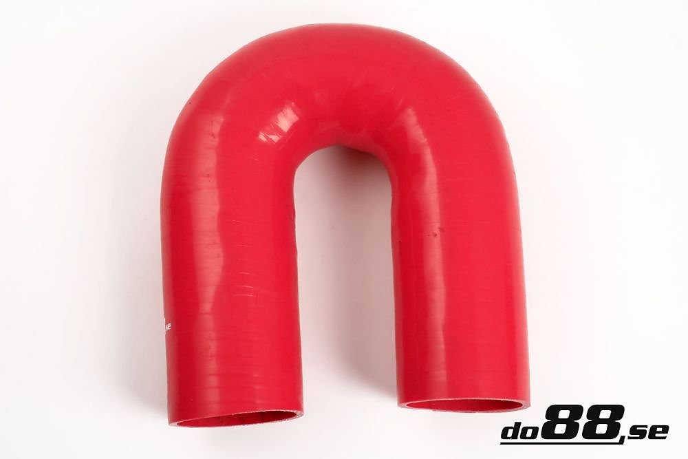 ท่อยางซิลิโคน ข้องอ 180 องศา do88 สีแดง ขนาด 3 นิ้ว (76 มม.)