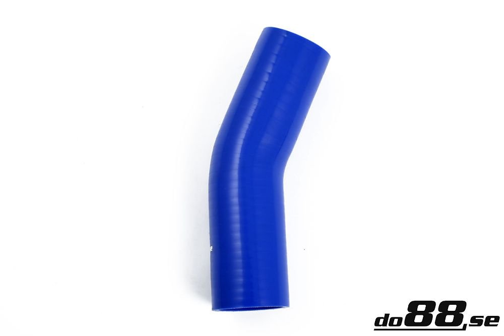ท่อยางซิลิโคน ข้องอ 25 องศา do88 สีน้ำเงิน ขนาด 2.25 นิ้ว (57 มม.)