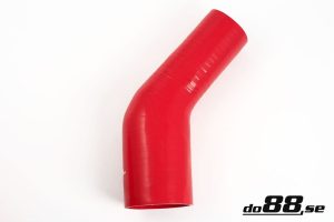 ท่อยางซิลิโคน ข้องอ 45 องศา do88 สีแดง ขนาด 3.5-4 นิ้ว (89-102 มม.)