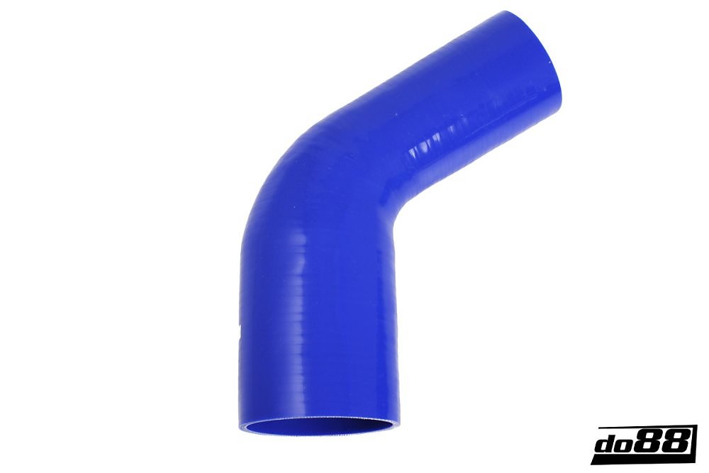 ท่อยางซิลิโคน ข้องอ 60 องศา do88 สีน้ำเงิน ขนาด 3-3.5 นิ้ว (76-89 มม.)