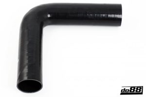 ท่อยางซิลิโคน ข้องอ 90 องศา do88 สีดำ ขนาด 2.5 นิ้ว (63 มม.) (SLB90G63)