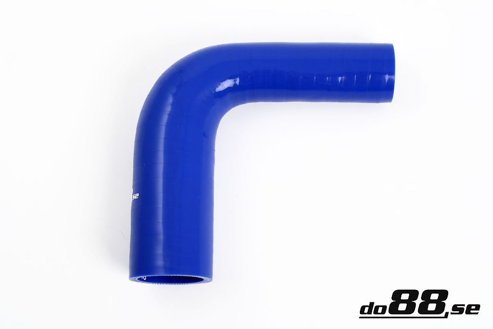 ท่อยางซิลิโคน ข้องอ 90 องศา do88 สีน้ำเงิน ขนาด 1.375-1.5 นิ้ว (35-38 มม.)