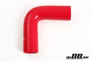 ท่อยางซิลิโคน ข้องอ 90 องศา do88 สีแดง ขนาด 1.25 นิ้ว (32 มม.)