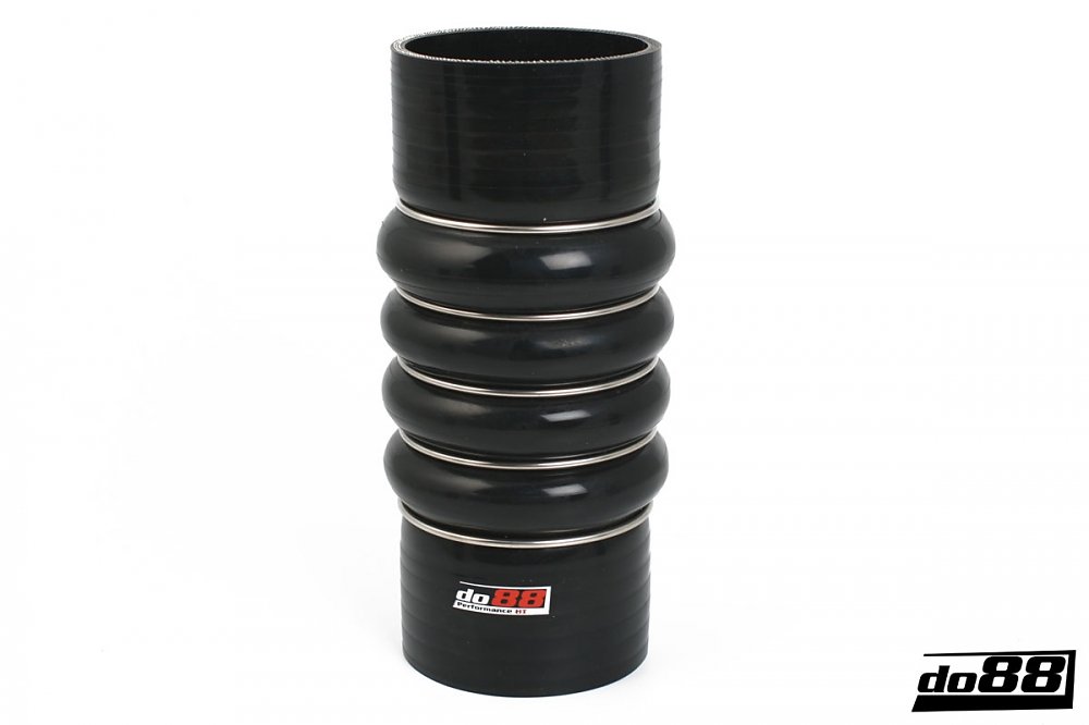 ท่อยางซิลิโคน ท่อย่น ลอน do88 สีดำ ขนาด 3 นิ้ว (76 มม.) (SCAC76)