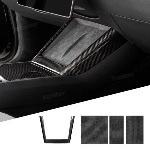 กล่องเก็บของในรถ คอนโซลกลาง Hansshow Tesla Model 3 Highland (DECORATION OVERLAY WRAP)