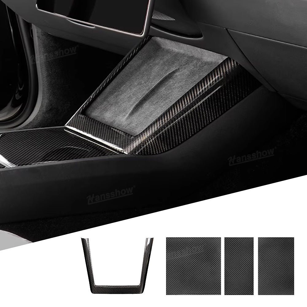 กล่องเก็บของในรถ คอนโซลกลาง Hansshow Tesla Model 3 Highland (DECORATION OVERLAY WRAP)