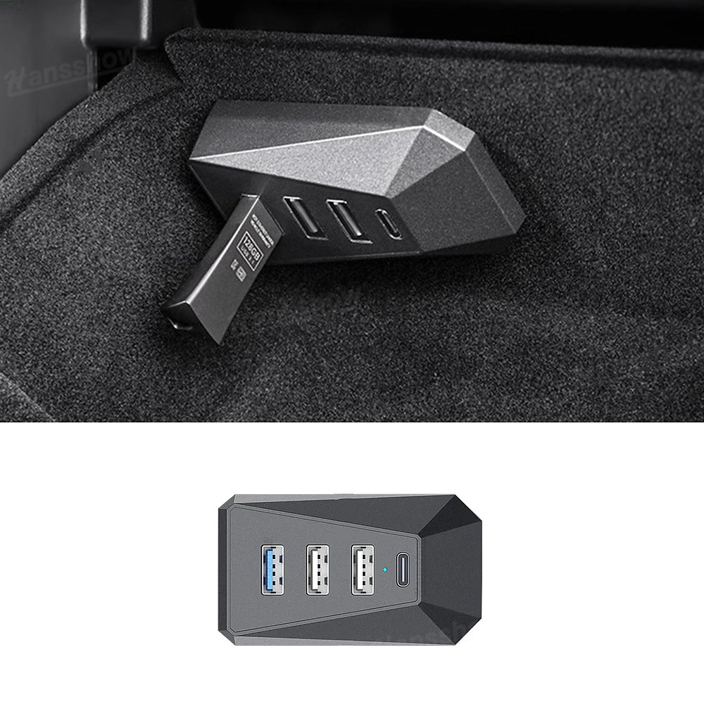in-car accessories storage compartment Hansshow Tesla Model Y Juniper Highland