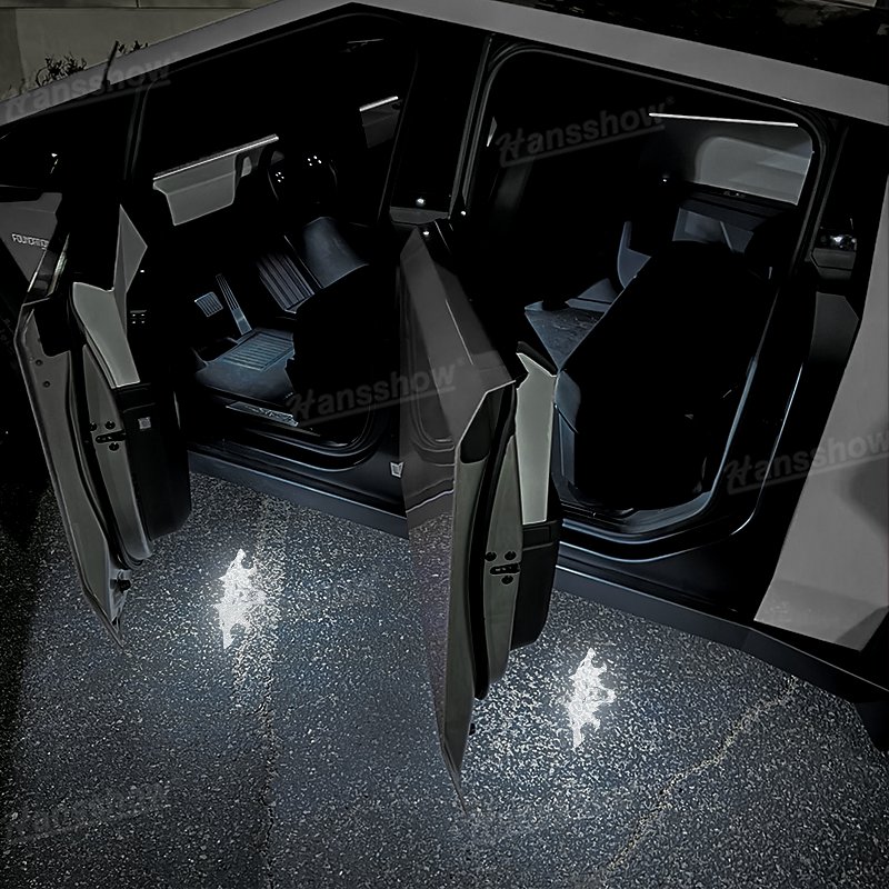 ไฟส่องพื้นต้อนรับ ประตู Hansshow Tesla Cybertruck Cyberbeast