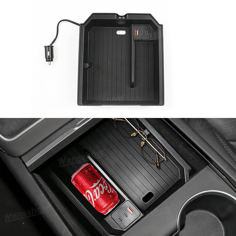 กล่องเก็บของในรถ คอนโซลกลาง Hansshow Tesla Model Y Juniper Highland (ORGANIZER DOCKING JUNIPER)