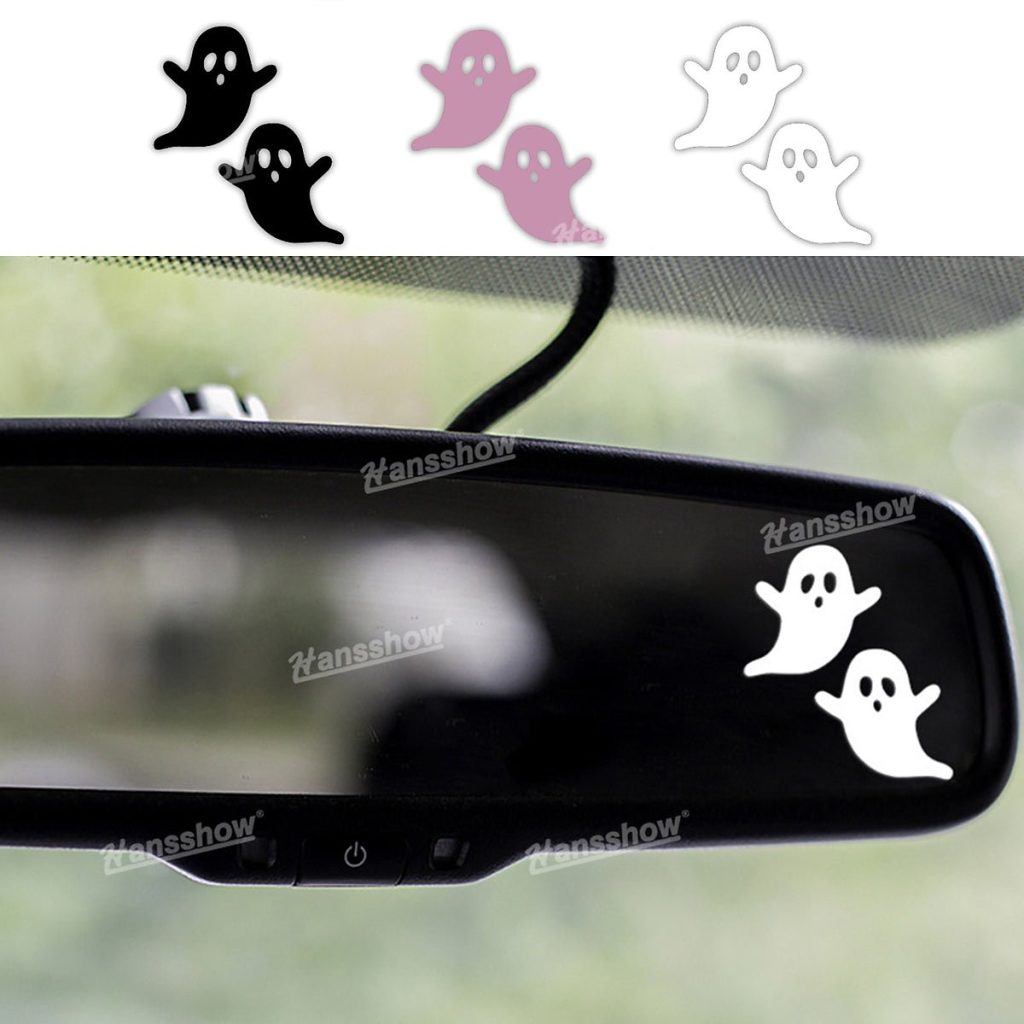 dash cam Hansshow Tesla Cybertruck(HALLOWEEN-THEMED STICKER GHOST)