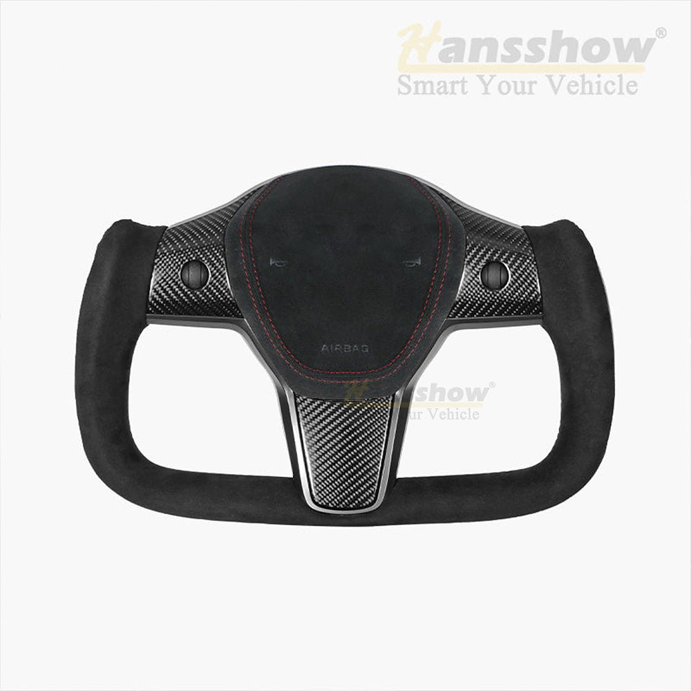 พวงมาลัย พวงมาลัย Hansshow Tesla Model 3 (ALCANTARA FUNCTION HEATING)