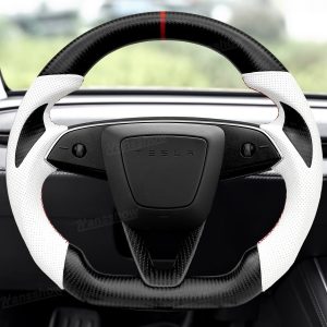 พวงมาลัย พวงมาลัย Hansshow Tesla Model Y Juniper Highland (SPORT/RACING D-SHAPED REAL)