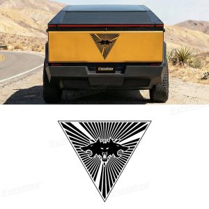 สติกเกอร์ตกแต่ง Hansshow Tesla Cybertruck Cyberbeast (TRIANGLE REAR WOLF)