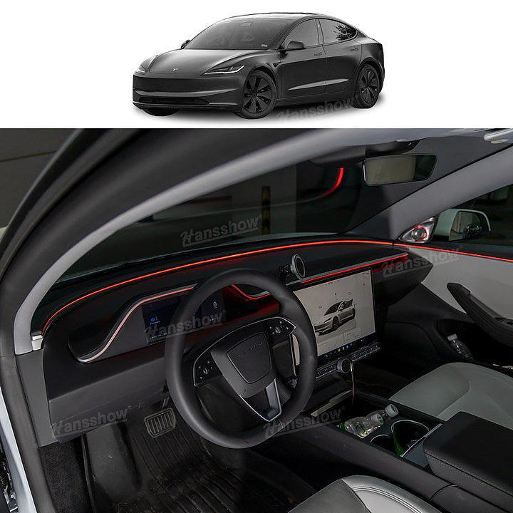ไฟแอมเบียนต์ คอนโซลหน้า Hansshow Tesla Model 3 Highland (INSTRUMENT 8.9-INCH LIGHTING)
