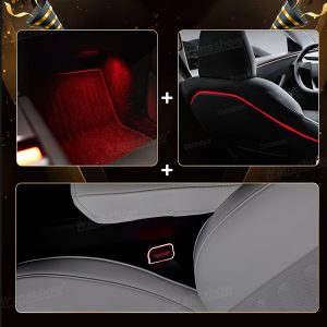ไฟแอมเบียนต์ เบาะหลัง Hansshow Tesla Model Y Juniper Highland (FOOTWELL BUCKLE LIGHT)