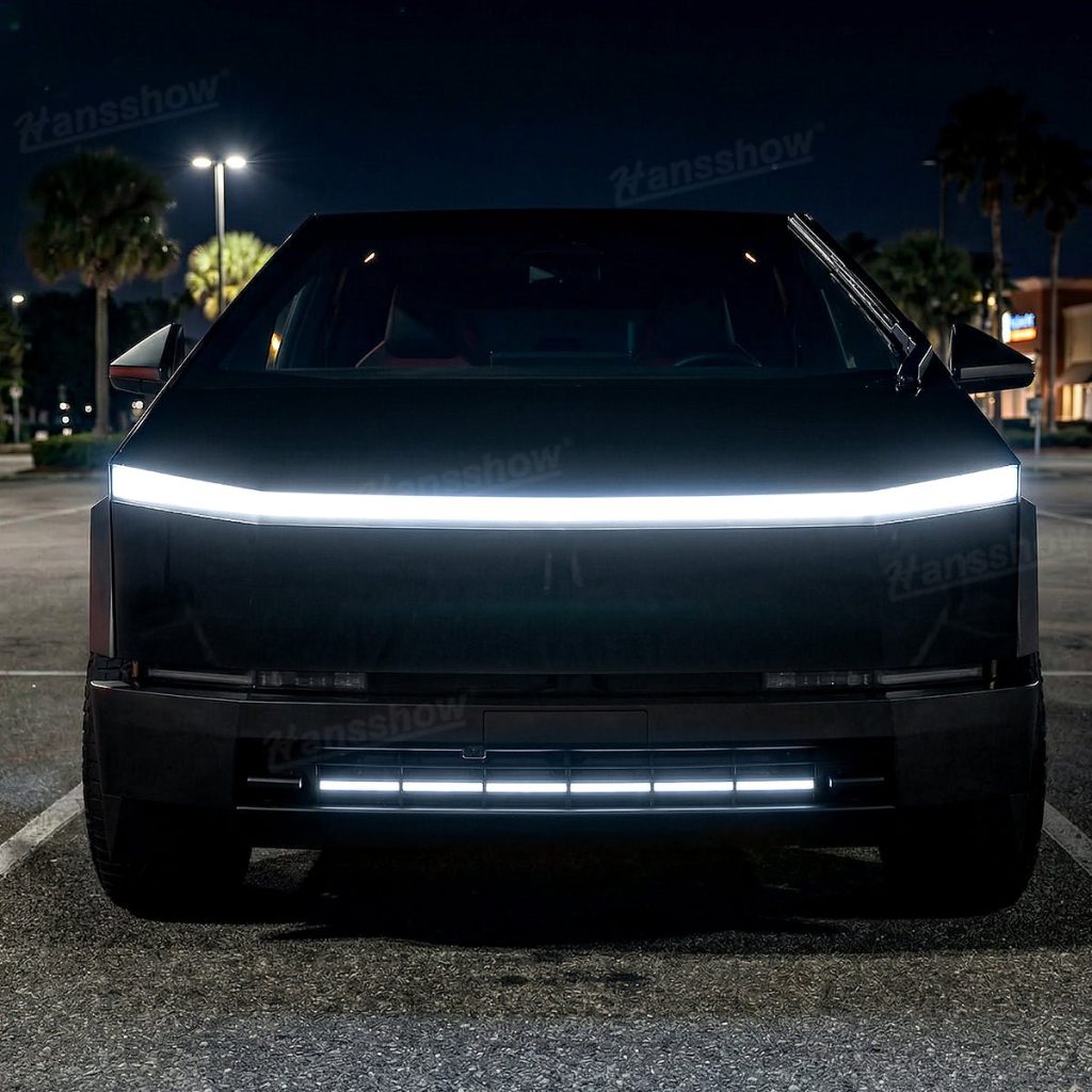 Lights LED bar Front Bumper Hansshow Tesla Cybertruck(OFF-ROAD controlled via car screen)