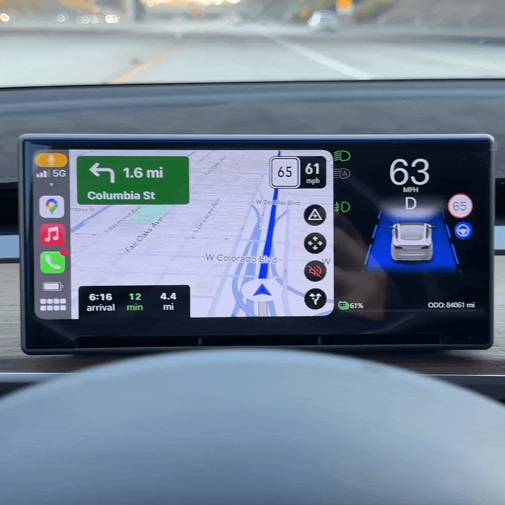 จอ คอนโซลหน้า Hansshow Tesla Model 3 (CARPLAY/ANDROID CAMERA INCHES)