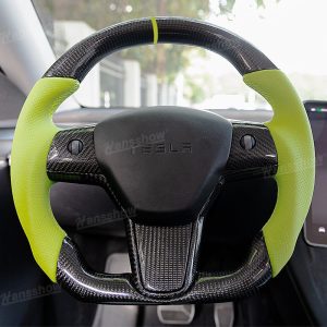 พวงมาลัย พวงมาลัย Hansshow Tesla Model Y (GREEN)
