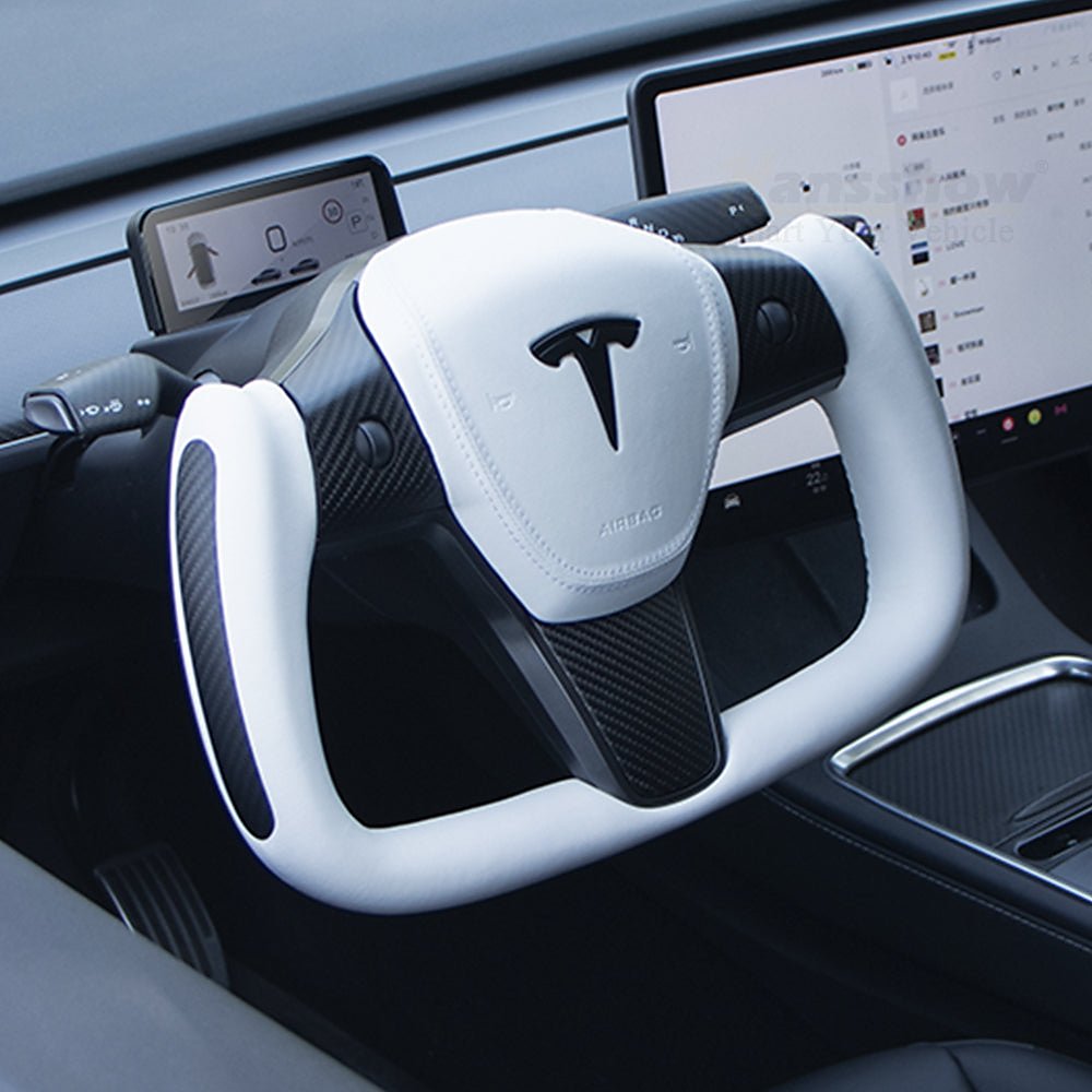 พวงมาลัย พวงมาลัย Hansshow Tesla Model Y (PERSONALIZED ELLIPSE)