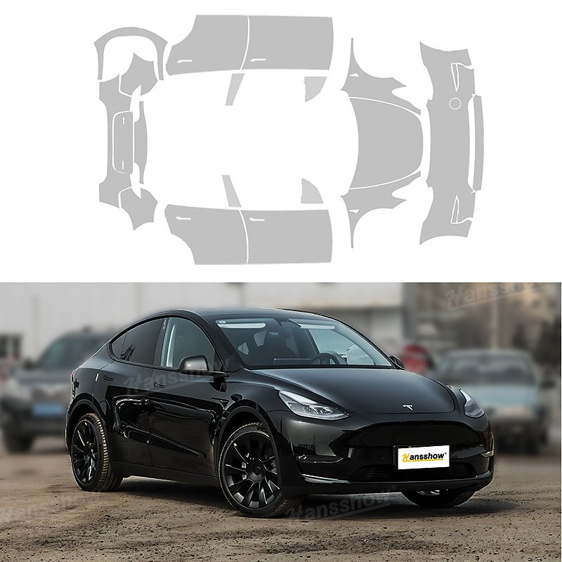 ฟิล์มกันรอย Hansshow Tesla Model Y (PROTECTIVE COVERAGE KIT-WRAP)
