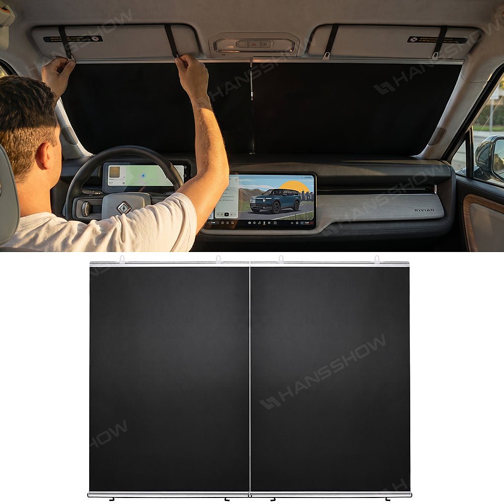 ม่านบังแดด กระจกหน้า Hansshow Rivian R1T/R1S (SHADE PULL R2)