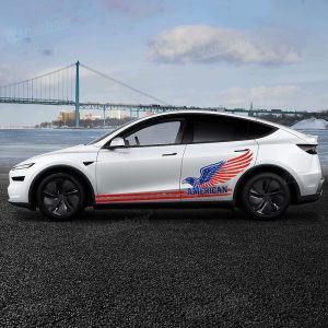 สติกเกอร์ตกแต่ง Hansshow Tesla Model Y Juniper (PATRIOTIC AMERICAN GRAPHIC)