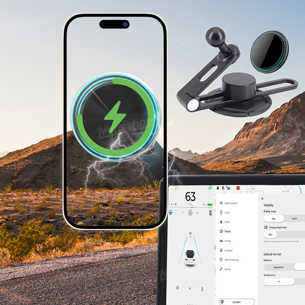in-car accessories phone holder Hansshow Tesla Cybertruck