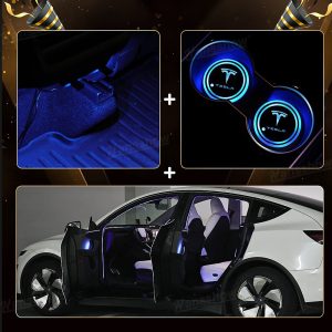 ไฟแอมเบียนต์ ประตู Hansshow Tesla Model Y Juniper (INTERIOR HOLDER SCREEN)