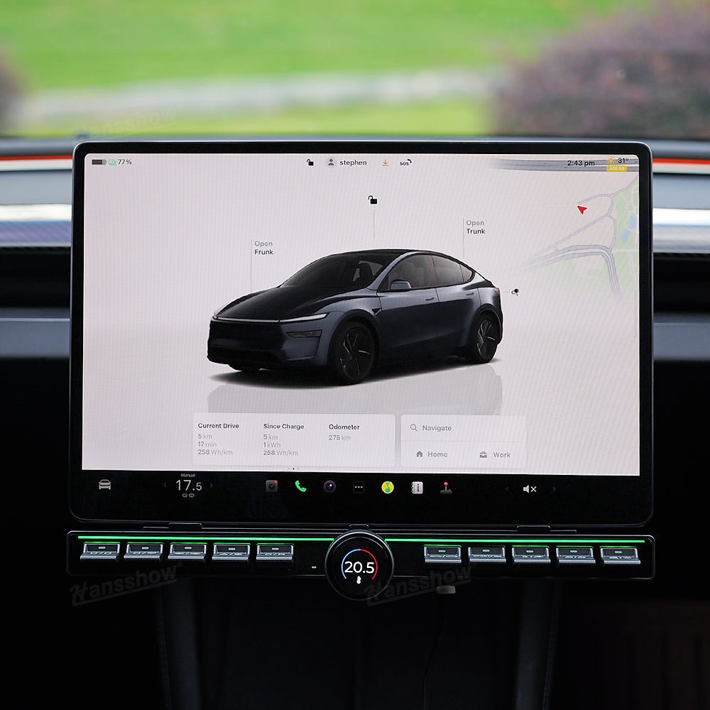 กล่องเก็บของในรถ คอนโซลกลาง Hansshow Tesla Model Y Juniper (FUNCTIONS MULTIPLE PHYSICAL)