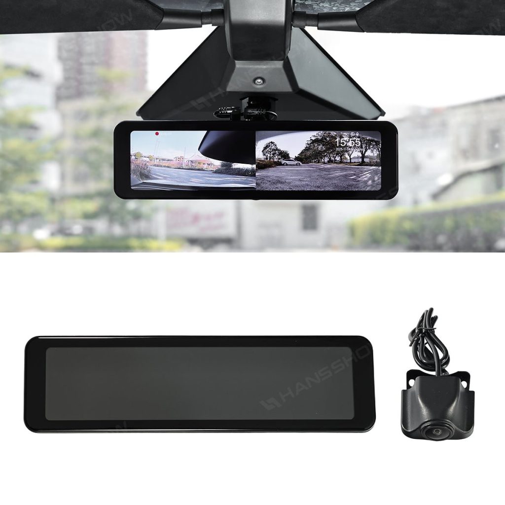 กล้องติดรถยนต์ คอนโซลหน้า Hansshow Tesla Cybertruck (RECORDING STREAMING REARVIEW)