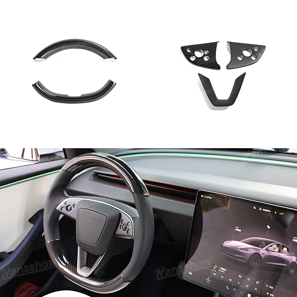 พวงมาลัย พวงมาลัย Hansshow Tesla Model 3 Highland (BREATHABLE INTERIOR NON-SLIP)