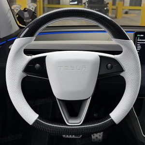 พวงมาลัย พวงมาลัย Hansshow Tesla Model Y Juniper (PERFORATED D-SHAPED ROUND)