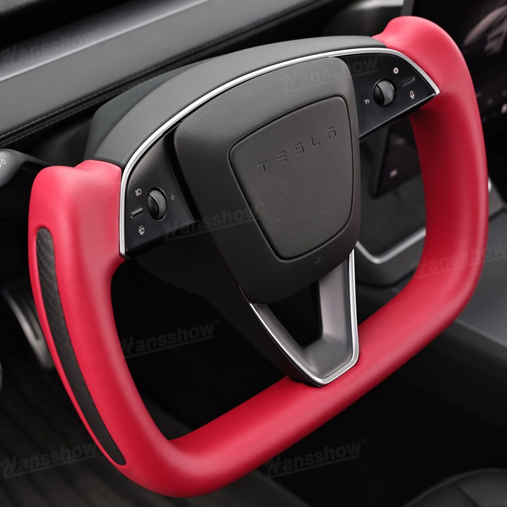 พวงมาลัย พวงมาลัย Hansshow Tesla Model Y Juniper Highland (JUNIPER RED 3)