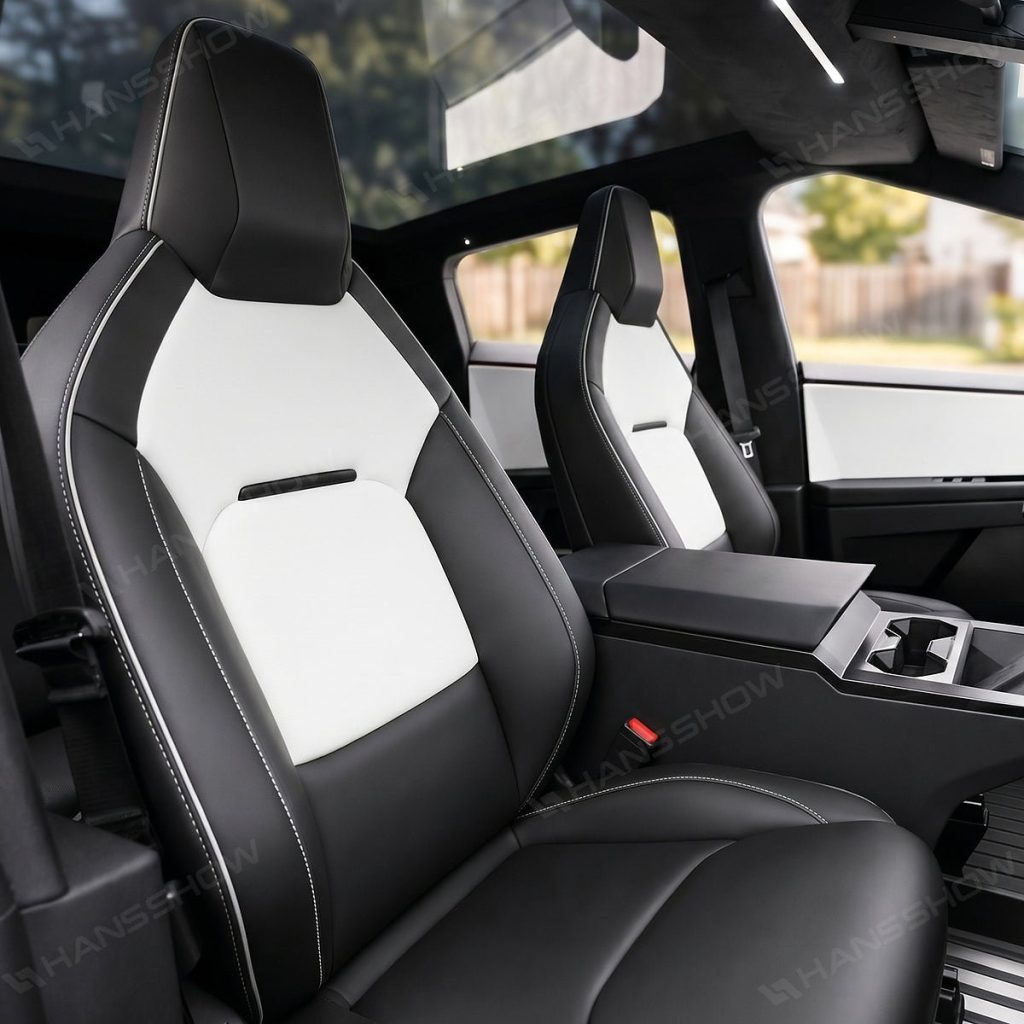 อุปกรณ์เบาะ Hansshow Tesla Cybertruck (RACING STYLE WHITE)