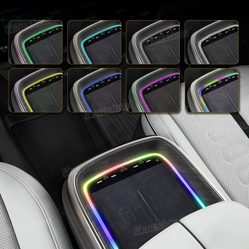ไฟแอมเบียนต์ ที่วางมือถือ Hansshow Rivian R1T/R1S (แบบที่ 2)