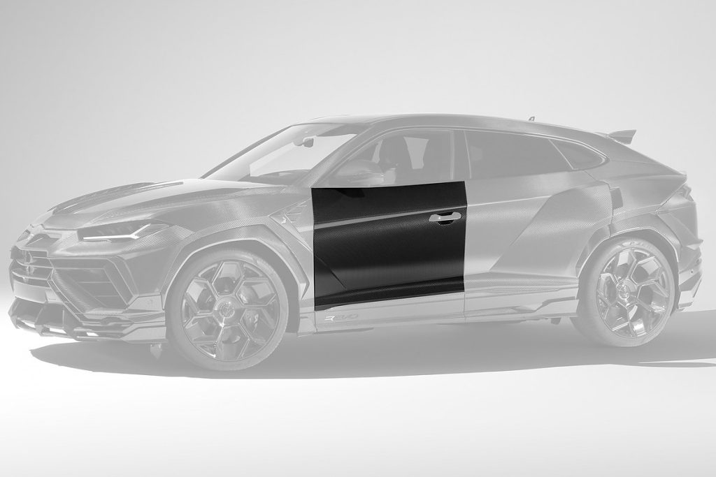 คิ้วประตู Carbon Fiber Lamborghini Urus ทรง TOPCAR R’Evo Carbon Edition 2 ชิ้น