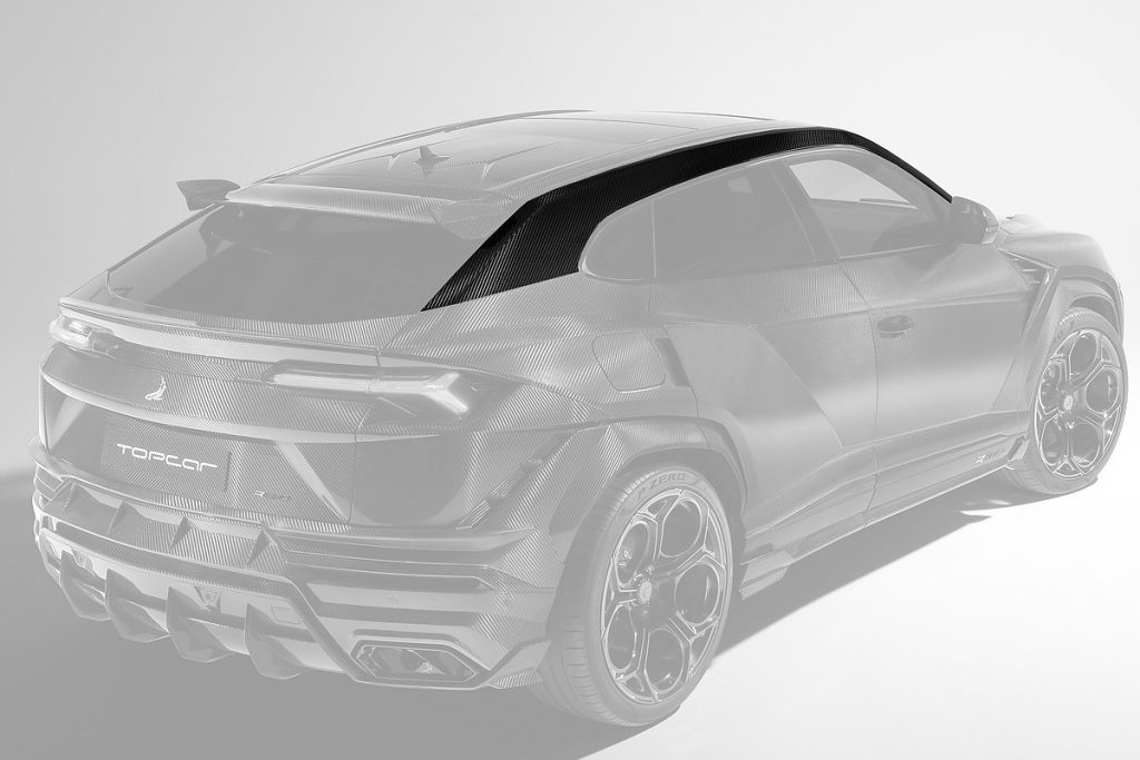 หลังคา Carbon Fiber Lamborghini Urus ทรง TOPCAR R\’Evo Carbon Edition 2 ชิ้น (Trims)