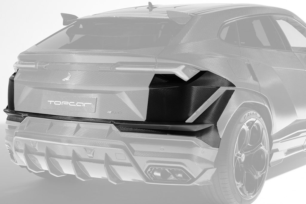 กันชนหลัง Carbon Fiber ส่วนบน Lamborghini Urus ทรง TOPCAR R\’Evo Carbon Edition