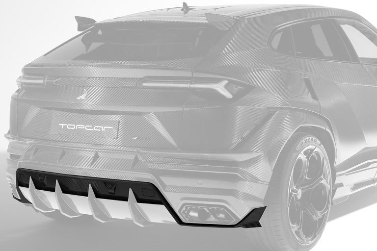 ดิฟฟิวเซอร์ท้าย Carbon Fiber ส่วนบน Lamborghini Urus ทรง TOPCAR R’Evo Carbon Edition